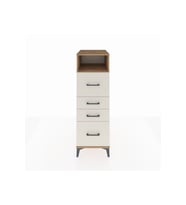 Kronos Dolap Tek Raflı 4 Çekmeceli 44x59x134 Çam-Aytaşı