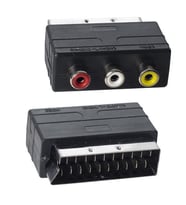 Ayt Scart Erkek Rca Dişi Ara Mini Adaptör Scart Girişini Renkli Rca Çıkışına Çevirici Dönüştürücü