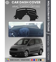 FORD COURİER (2013-2020) EKRANSIZ Torpido Örtüsü Panel Koruma Tam Uyum Çatlamayı Önler Kolay Montaj