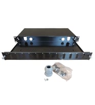 12 PORT Fiber Optik Patch Panel 1U 19'' (Kasetli)