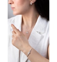 Zirkon Taşlı Baget Model 925 Ayar Gümüş Takım – Kolye, Bileklik, Küpe Seti  Anneler Günü Hediyesi