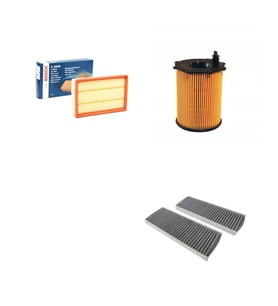 Bosch Filtre Bakım Seti Peugeot 301 1.6 BlueHDI Dizel 92 Beygir Hava + Yağ f. + Polen Filtre Sion