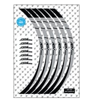 Grippatch Honda ADV350 Uyumlu Jant Şeridi - Siyah / Beyaz