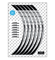 Grippatch Honda ADV350 Uyumlu Jant Şeridi - Siyah / Beyaz