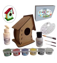 Kuş Evi Ahşap Boyama Seti 1 Paket Arlantis Kendin Yap Kuş Evi Bahçe Dekoru Boyanabilir 1 Paket (Karışık)