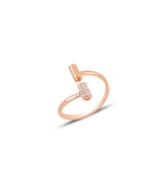 Gümüş ayarlamalı tarz yüzük SGTL9957BEYAZ SGTL9957BEYAZ (Rose)