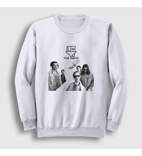 Presmono Unisex Beyaz Band The Neighbourhood Sweatshirt 175408tt