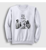 Presmono Unisex Beyaz Band The Neighbourhood Sweatshirt 175408tt
