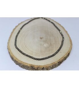 Pirit Taşı Rondela Faset Kesim 4*3mm YARIM Dizi (17cm uzunluğundadır)