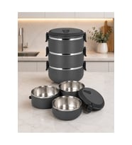 3 Katlı Sızdırmaz Yemek Termosu Sefer Tası Özel Seri