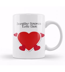 Sevgililer Günü Sevgiliye Hediye 069 Kupa Bardak Porselen