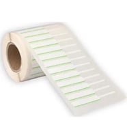 Kuyumcu ve Gözlük Etiketi Beyaz - Yeşil Çizgili 10 mm X 76 mm İthal