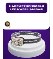 Wave Sensörlü LED Kafa Lambası Şarjlı Ayarlanabilir Işık