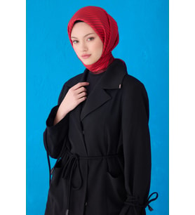 Saf İpek Eşarp 4115D02( Sura İpek) -0288 (Kırmızı)