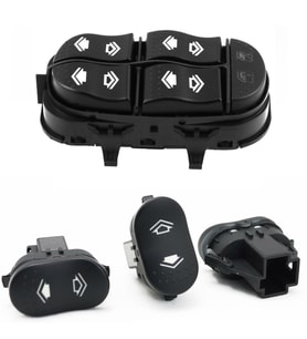 FORD FOCUS 1 CAM DÜĞMESİ SOL DÖRTLÜ VE TEKLİ CAM DÜĞMESİ 1998--2005