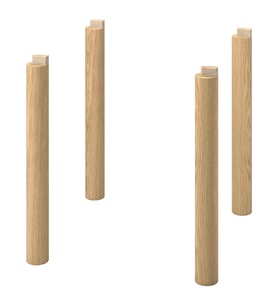 Yemek Masası Ayağı, Meşe Kaplama, 70 cm, 4 adet