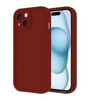 Newface Apple iPhone 14 Kılıf Viera Silikon - Bordo