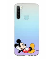 Xiaomi Redmi Note 8 Uyumlu Kapak Mickey Mouse Tasarımlı Şeffaf Silikon Kılıf