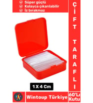 İz Bırakmaz Dayanıklı Pratik Tablo Çerçeve Küçük Obje Çift Taraflı Nano Jel Şeffaf Bant 60'lı Kutu