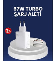 67 Watt Hızlı Şarj Adaptörü Samsung S20 S21 S22 S23 Uyumlu