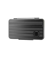 Lubinski Seyahat Tipi 5 Gümüş Humidor Metal Puro Kutusu LB-609
