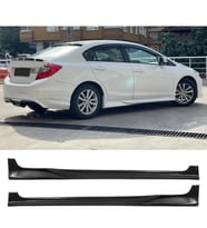 Honda Civic FB7 Custom Yan Marşpiyel Seti Mat Siyah Plastik 2 Adet 2012 2013 2014 2015 2016