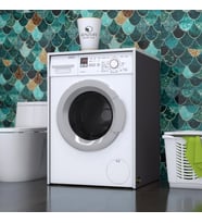 Kenzlife çamaşır makinesi dolabı naum gri 90*70*60 banyo kapaksız arkalıksız (Karışık)