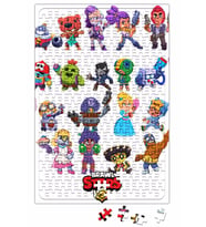 Brawl Stars Karakterler Puzzle 240 Parça Yapboz