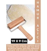 Ergonomik Kolay Tutuş Pizza Kurabiye Hamur Şekillendirici Hijyenik Doğal Ahşap Hamur Açma Rulosu