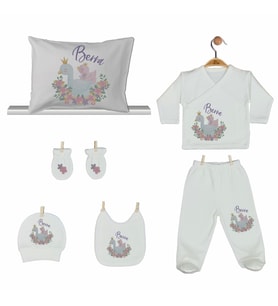 Pia Baby Gl 2203 İsme Özel Yastık Zıbın Set