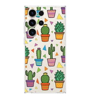 PrintiFy Samsung Galaxy S24 Ultra ile Uyumlu 1mm Slim Fit Water Color 4 Baskılı Şeffaf  Kılıf