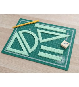 3D Baskı Geometri Cetvel Seti - İletki, Gönye ve Ölçüm Araçları - Mint