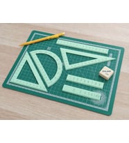 3D Baskı Geometri Cetvel Seti - İletki, Gönye ve Ölçüm Araçları - Mint