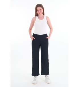 Kadın Yüksek Bel Bol Paça Pantalon