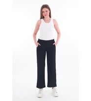 Kadın Yüksek Bel Bol Paça Pantalon