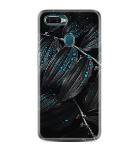 Oppo A5S A15 A16 A54 A55 A73 A74 Kılıf Desemli Silikon Foid Green 1643