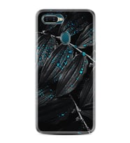 Oppo A5S A15 A16 A54 A55 A73 A74 Kılıf Desemli Silikon Foid Green 1643