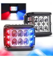 Offroad Sis Lambası Beyaz-Kırmızı-Mavi 12 Led 36W Çift / Lass319-1