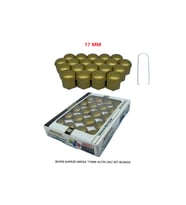 Bijon Kapağı Düz 17 Mm Altın 20 Li Set