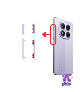 Redmi Note 14 Pro 5G Açma Kapama Ve Yan Ses Tuşu Plastik Düğme 24090RA29G Uyumlu