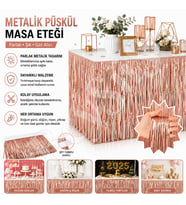Masa Püskülü Rose Gold