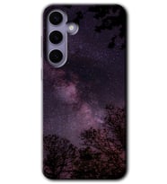 Galaxy S24 Plus Kılıf HD Desen Baskılı Kılıf - Gece Galaksi