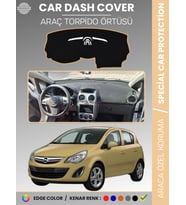 OPEL CORSA D (2006-2014) Torpido Örtüsü Ön Göğüs Halı Torpido Koruma Birebir Uyum Kaymaz Özel Kesim