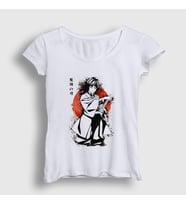 Presmono Kadın Beyaz Giyu Tomioka V2 Anime Demon Slayer Kimetsu No Yaiba T-Shirt 299022tt