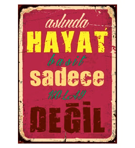 Ahşap MDF Poster (27x18cm)