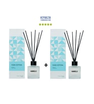 2x Pure Cotton Dekoratif Ortam Kokusu 50 ml - Bambu Çubuklu (Standart)
