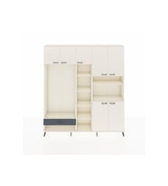 Arges Dolap 11 Raflı Tek Çekmeceli 7 Kapaklı 220x30x243 Aytaşı-Aytaşı/Antrasit
