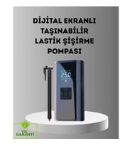 Mey İthalat® Dijital Ekranlı Kablosuz Hava Pompası LED Işıklı 12V 80W