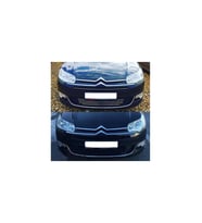 Citroen C5 Krom Ön Tampon Çıtası 5 Parça 2010 Ve Sonrası Paslanmaz Çelik (Metal)
