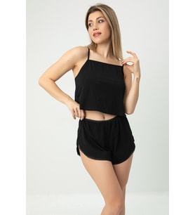 DoReMi Şortlu Spor Takım (Siyah)